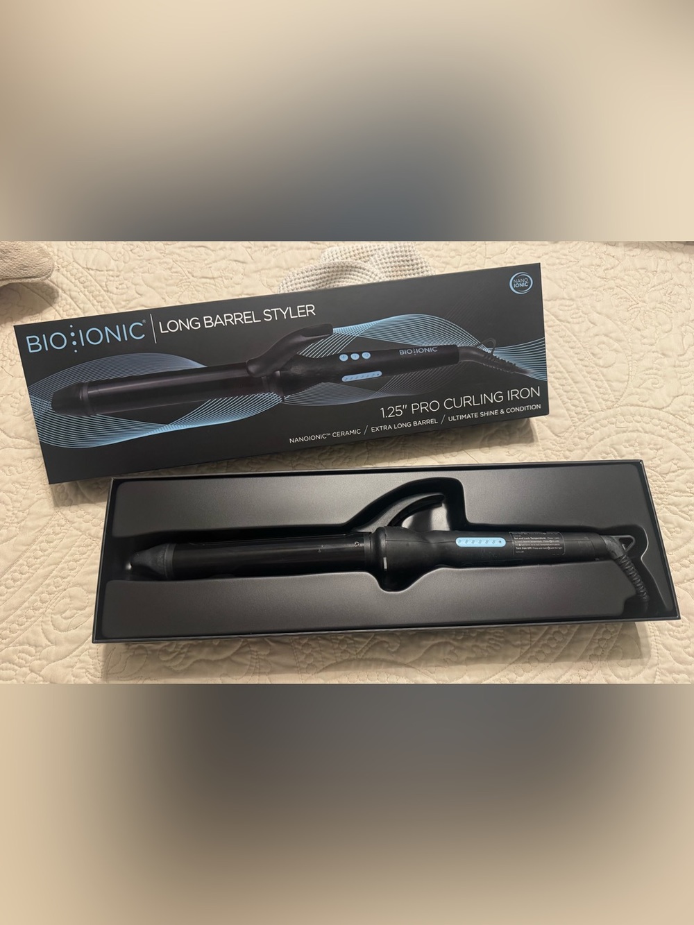 Bio Ionic 1.25" Pro Curling Iron - Black